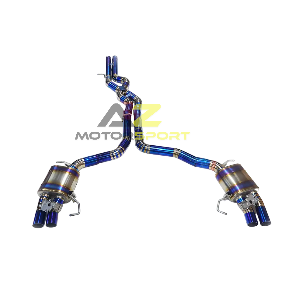 AZM BMW G80 M3 G82 M4 & G83 2021-2024 Titanium Catback valve and muffler