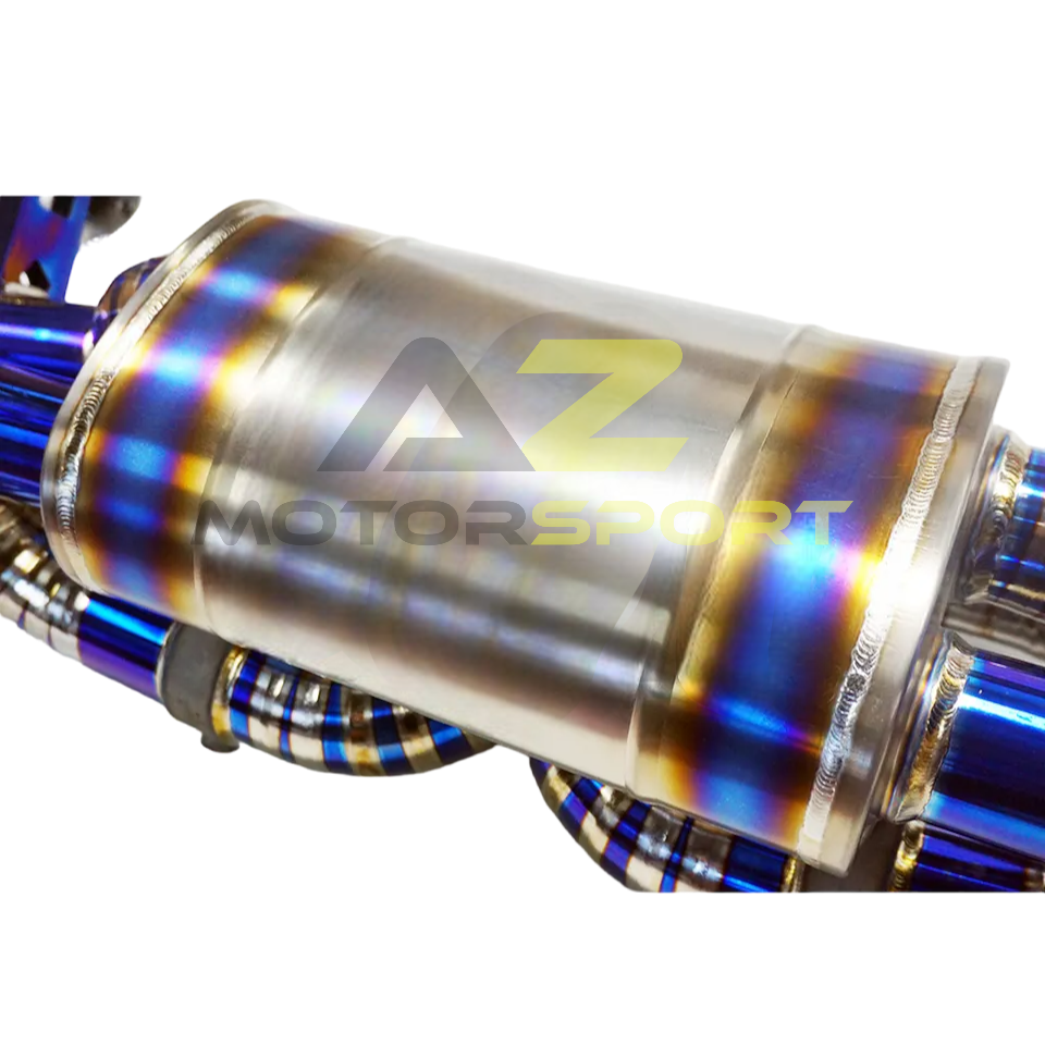 AZM Audi R8 Titanium catback 2017+ with valve and muffler