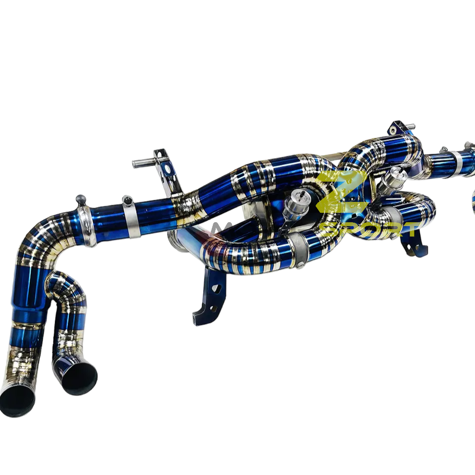 AZM Lamborghini Lp-580 / LP610 2015-2018 Titanium exhaust with valve and muffler