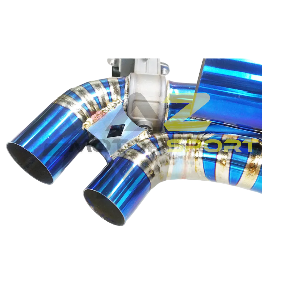 AZM Porsche 992 Carrera / Targa 3.0LT titanium Exhaust Valve and Muffler
