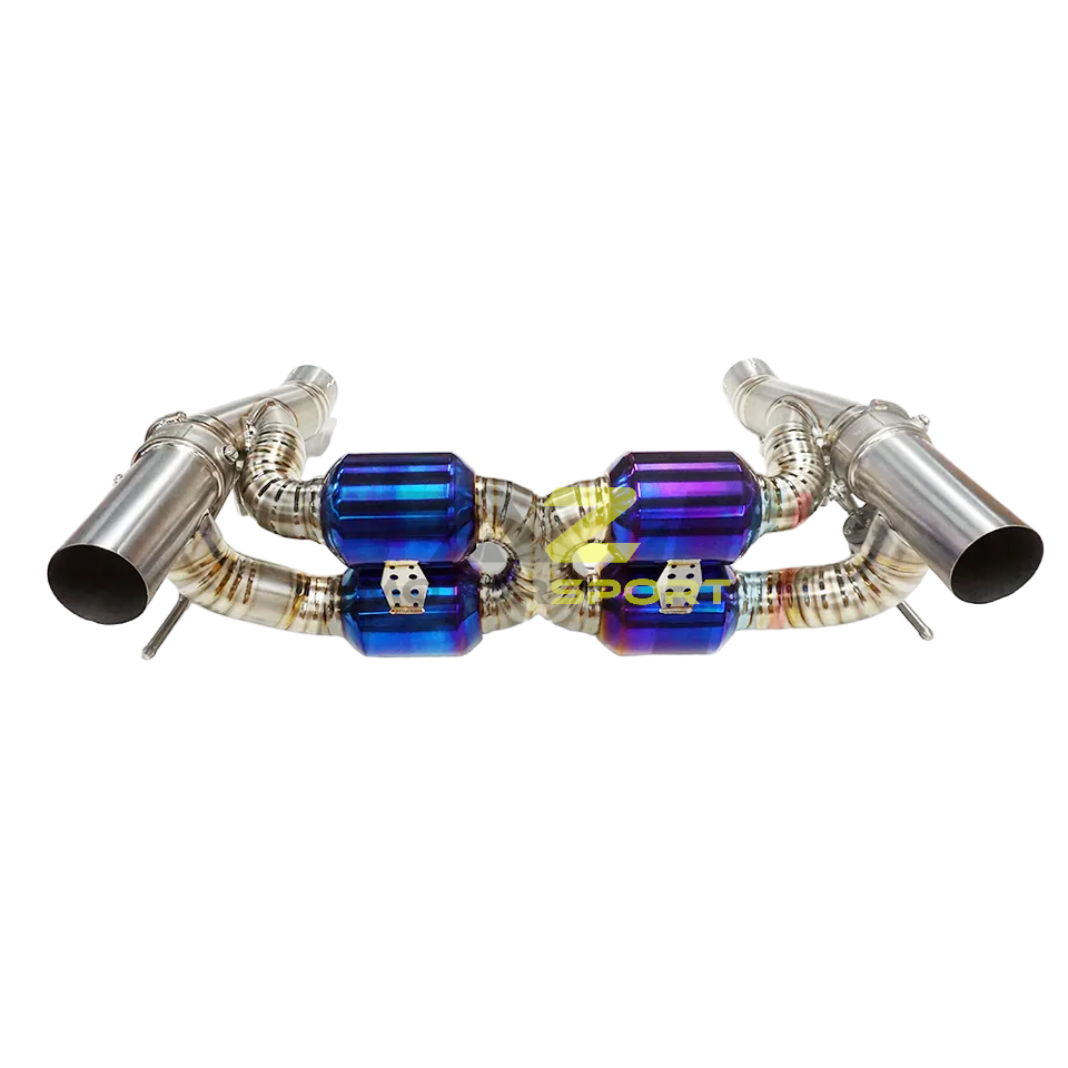 AZM Ferrari F8 Tributo 3.9T V8 Titanium exhaust catback 2020-2023