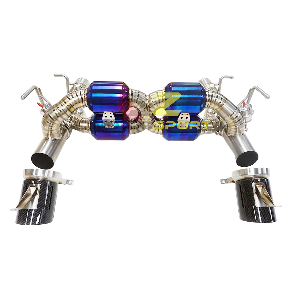 AZM Ferrari F8 Tributo 3.9T V8 Titanium exhaust catback 2020-2023