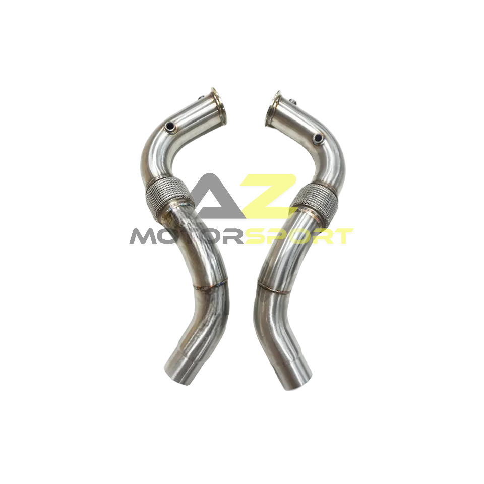 AZM BMW V8 N63R M550i, 750i, 850i, X5 M50i, X6 M50i & X7 M50i G30 G05 G06 G07 G11 G31 2017 – 2021 Downpipe Catless
