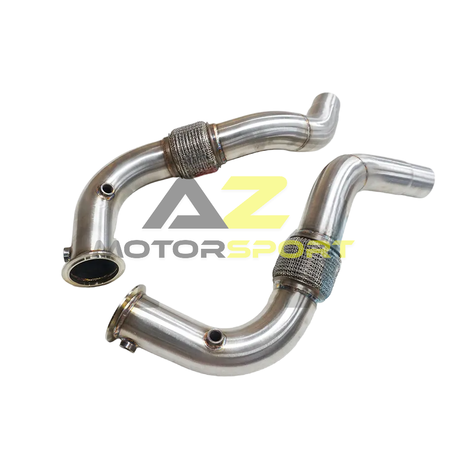 AZM BMW V8 N63R M550i, 750i, 850i, X5 M50i, X6 M50i & X7 M50i G30 G05 G06 G07 G11 G31 2017 – 2021 Downpipe Catless