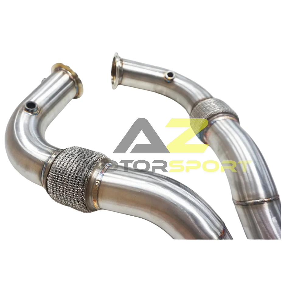 AZM BMW V8 N63R M550i, 750i, 850i, X5 M50i, X6 M50i & X7 M50i G30 G05 G06 G07 G11 G31 2017 – 2021 Downpipe Catless