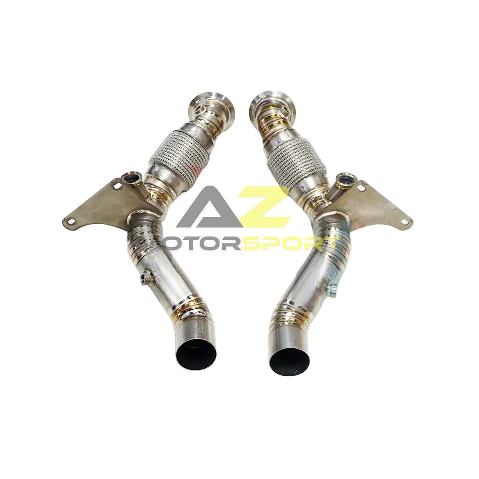 AZM Ferrari F8 Tributo 3.9T V8 Titanium Downpipe 2020-2023