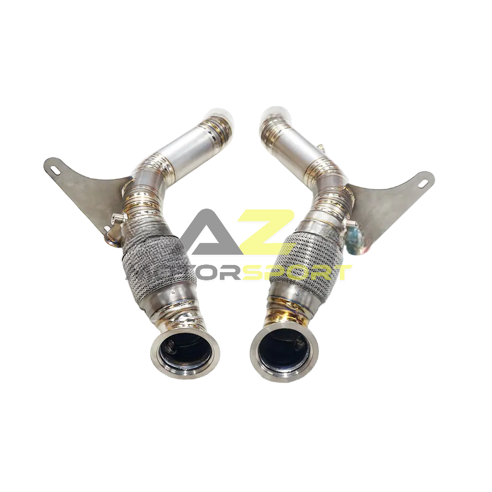 AZM Ferrari F8 Tributo 3.9T V8 Titanium Downpipe 2020-2023