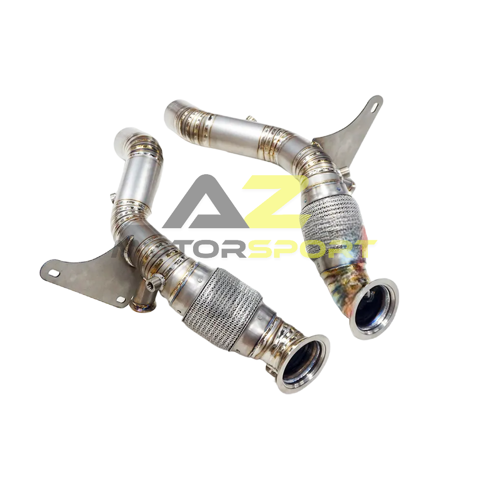 AZM Ferrari F8 Tributo 3.9T V8 Titanium Downpipe 2020-2023